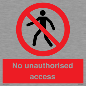 No unauthorised access